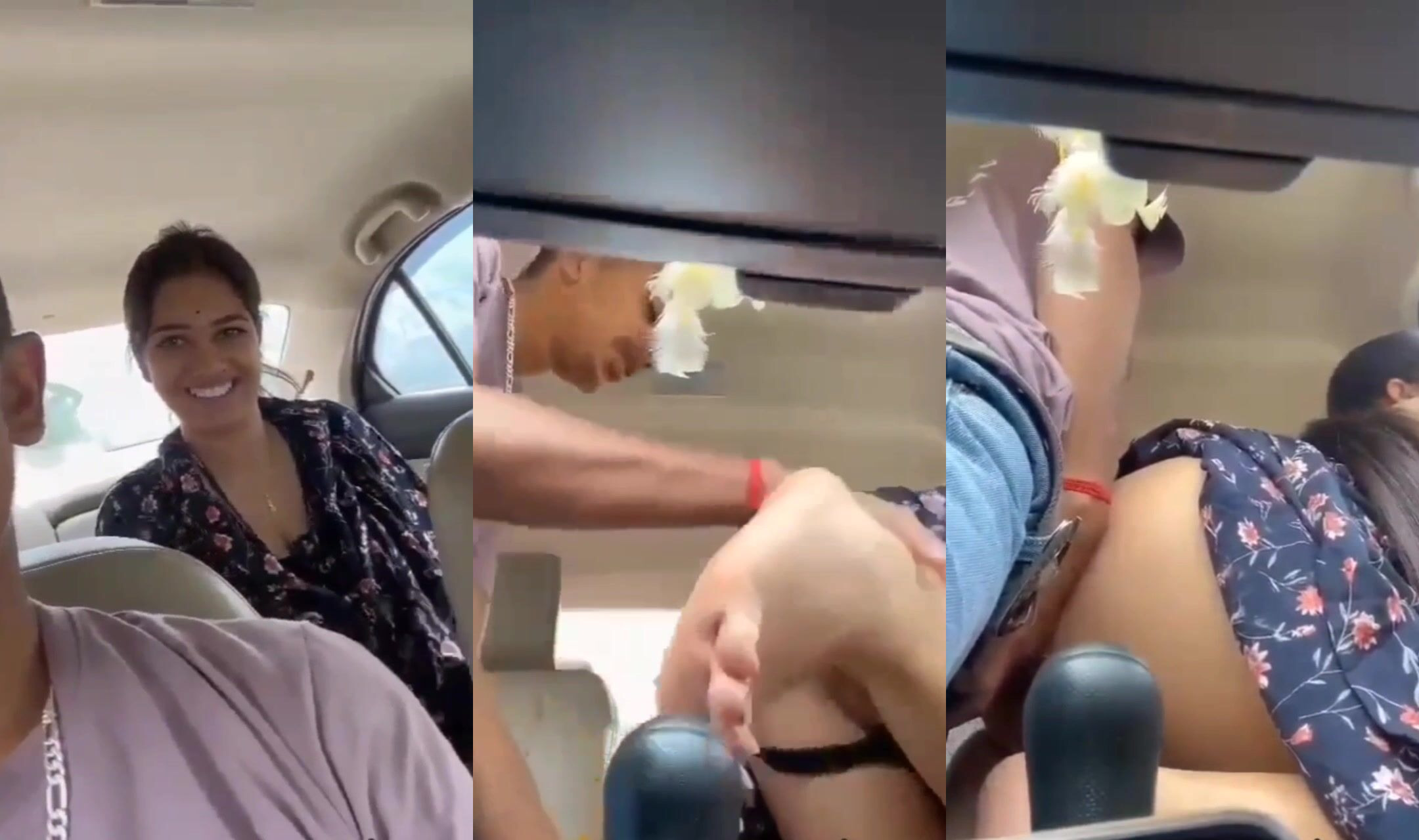 haryanvi couple in car