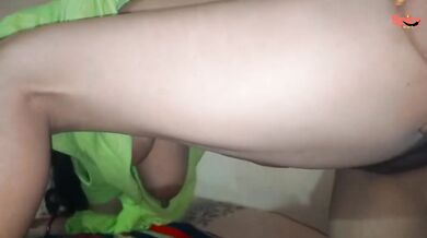 Boobs shaking wife banged in missionary followed by doggy style