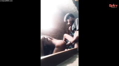 Village labour boy penetrating hard lusty stranger girl in house