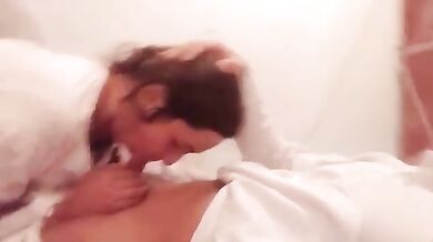 Sexy Pakistani guy seduced his hot aunty and enjoying her before uncle arive