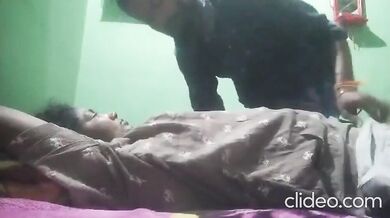 Kannada aunty gets sucked his big boobs from local gang member