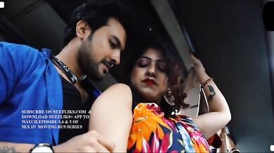 Indian bhabhi and stranger guy hot sex in bus xxx web series