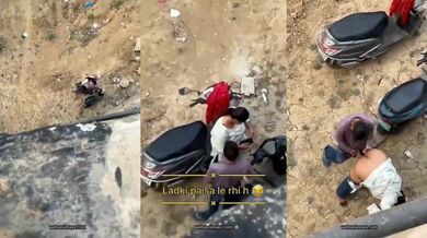 Chubby office employee girl outdoor chudai mms with colleague