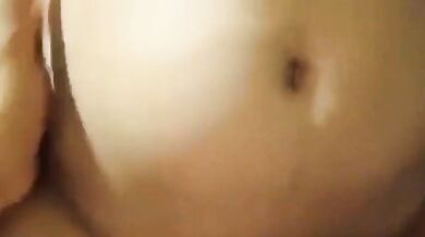 Middle-class Indian girl pleasing boyfriend with blowjob and dick-riding