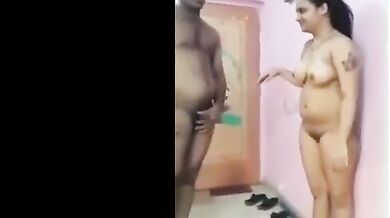 Two horny friends fucking sexy neighbour Punjabi bhabhi