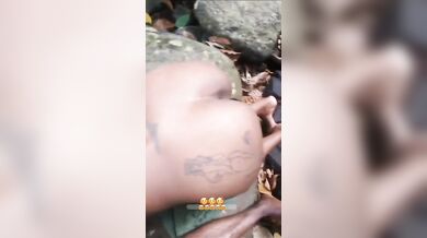 Hot Tamil randi spicy threesome sex in jungle