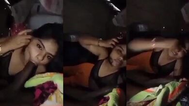 Gujarati girl sucking her boyfriend's big black cock sweetly
