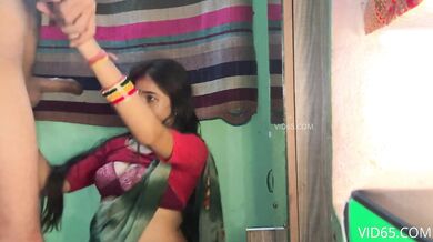 Mumbai hot bhabhi exclusive blowjob and standing chudai mms