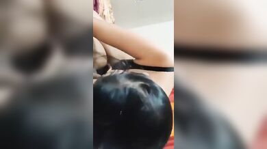 Mumbai hot maal girl erecting bf's big cock with spicy BJ